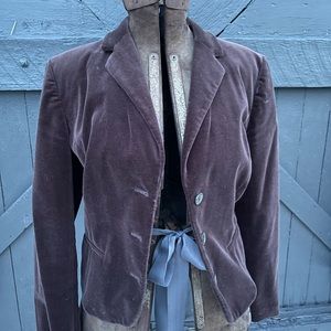 Brown velvet jacket